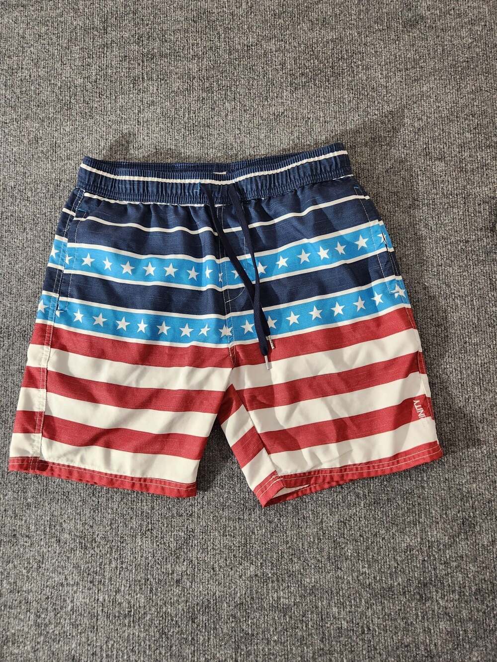 Men's Trinity Collective Americana American Flag Swim Trunks